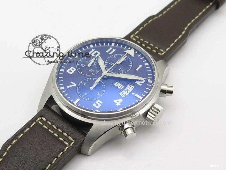MIROTIME 0319 Pilot Chrono 377706 “Le Petit Prince” V6F Best Edition Blue Dial on Brown Leather Strap A Colorful 7387